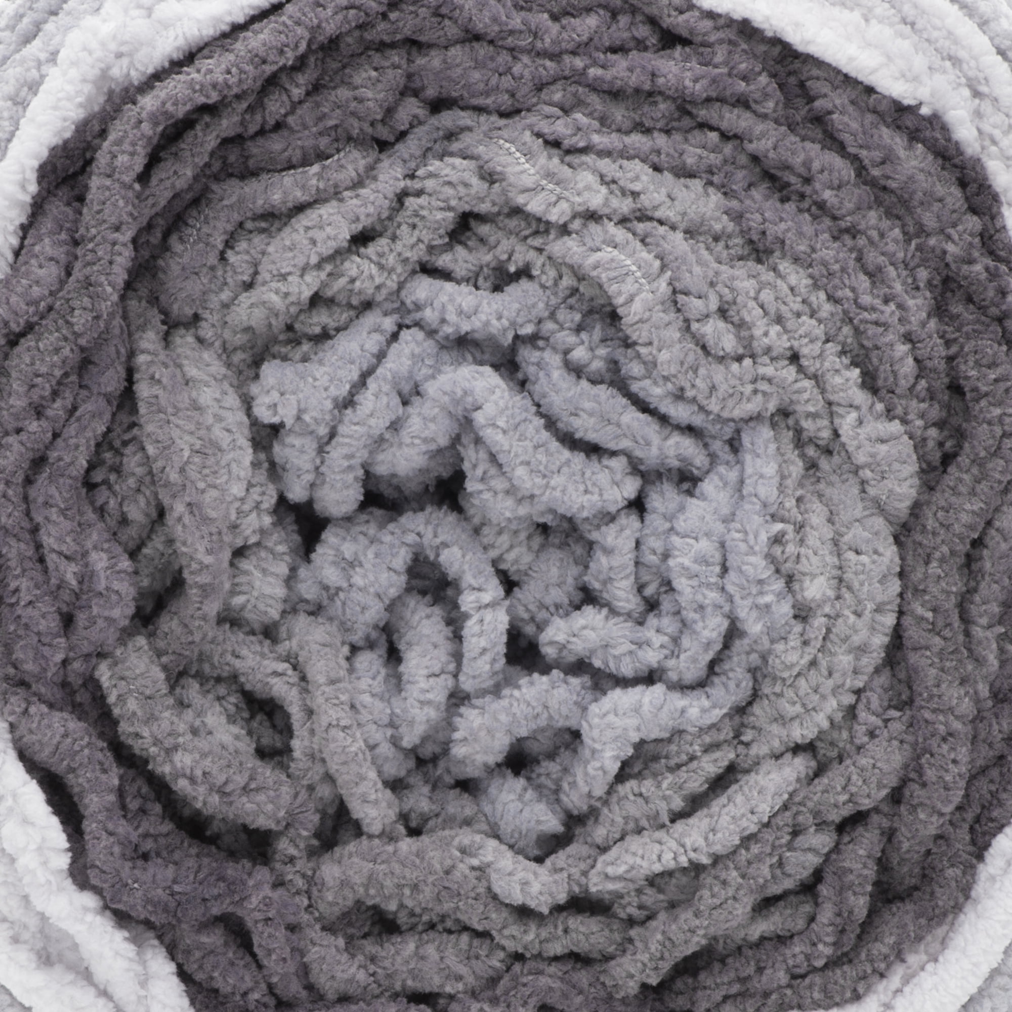 Bernat® Blanket Ombre™ #6 Super Bulky Polyester Yarn, Charcoal Ombre 10.5oz/300g, 220 Yards (4 Pack)