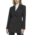thumbnail image 2 of Calvin Klein Womens Pinstripe  Two-Button Blazer, 2 of 3