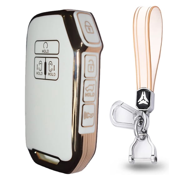 Key Fob Cover Compatible with Fit for Kia Carnival 2021-2023 KA4 EX SX LX Fiesta Anti-Scratched Keychain Case Holder Protector