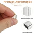 thumbnail image 3 of Uxcell 1/16"(2mm) Wire Rope Stop Sleeve, 304 stainless steel Cable Wire Rope Crimping Loops Sleeve Ferrules for Wire Rope and Cable Ferrule, Silver 20Pcs, 3 of 7