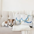 thumbnail image 4 of Ambesonne Anchor Throw Pillow Cover 2 Pack, Watercolor Beach Things, 24", Pale Blue Pale Coffee, 4 of 5
