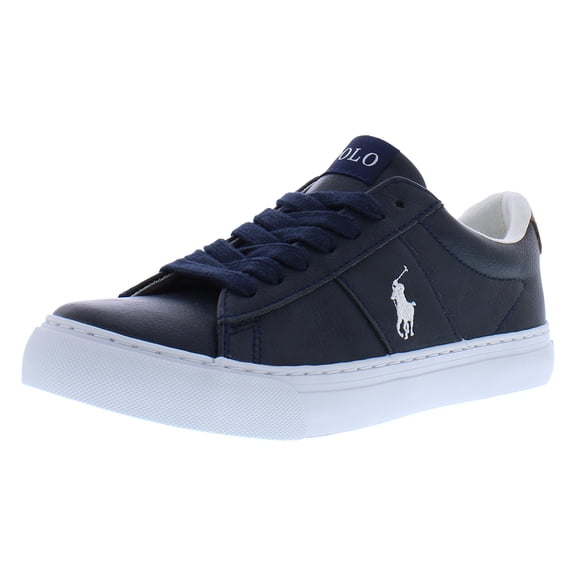 Polo Ralph Lauren Sayer GS Boys Shoes Size 3.5, Color: Navy/Paper White
