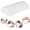 White, variant on Knee and Leg Pillow for Pain Relief, Memory Foam Bolster Pillow for Sleeping, Ergonomic Orthopedic Leg Elevation Pillow for Back, Neck, and Waist Support - Half Moon Shape,Black