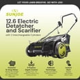 thumbnail image 3 of Sun Joe, AJ801E-RM, Walk-Behind Mowers, Electric Lawn Dethatcher Scarifier, 12 Amp, Green/ 13 Inch, 1, 1, 3 of 14