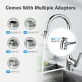 thumbnail image 3 of Frizzlife DS99 Dual Countertop Water Filter System, 8-Stage Stainless Steel Faucet Water Filtration System, 3 of 9