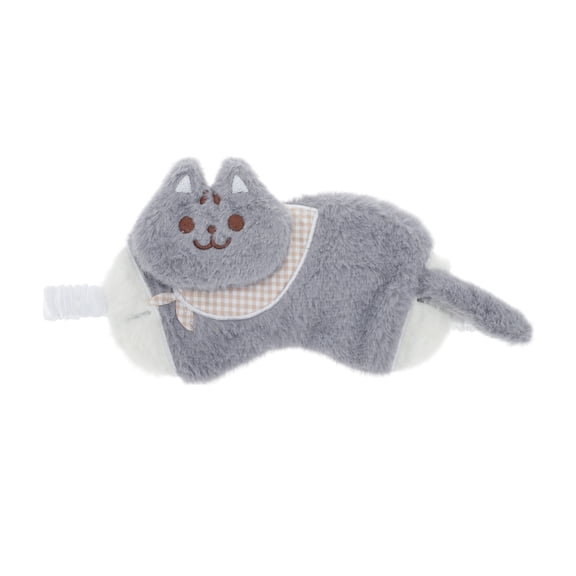 Unique Bargains Portable Cat Not Adjustable Eye Mask for Travel and Relaxation Gray