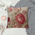 thumbnail image 2 of GOSMITH Decorative Throw Pillow Covers Square Cushion Case Pink Red Old Textured Pattern Vintage Pillow Cover for Sofa Couch Chair, 2 of 5