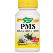 Nature's Way PMS with B6 Vegetarian Capsules, 100 Ct