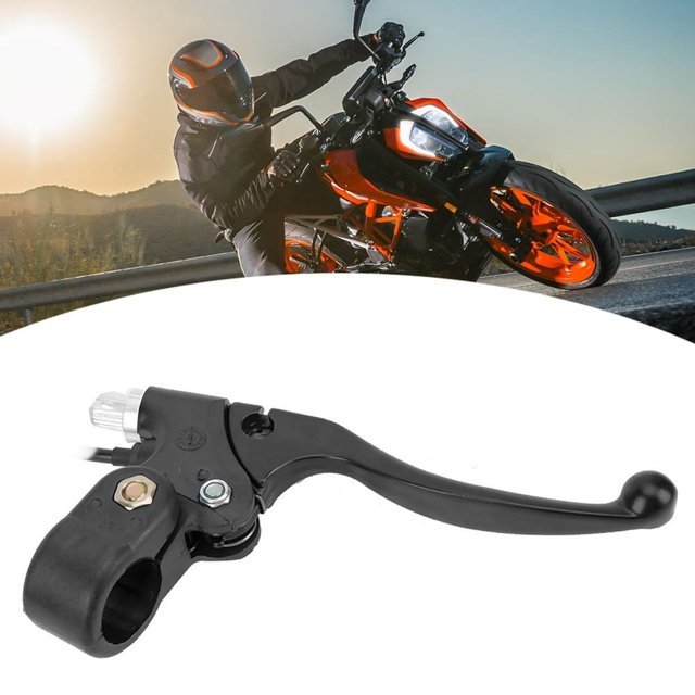 HLONK Left Hand Brake Lever Handle With Cable Fit For PIT MINI DIRT BIKE ATV Scooter 47cc 49cc Left Brake Handle Left Brake Lever