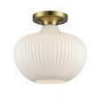 thumbnail image 2 of Trans Globe Lighting 16180 Aristo 12" Wide Semi-Flush Ceiling Fixture - Gold, 2 of 2