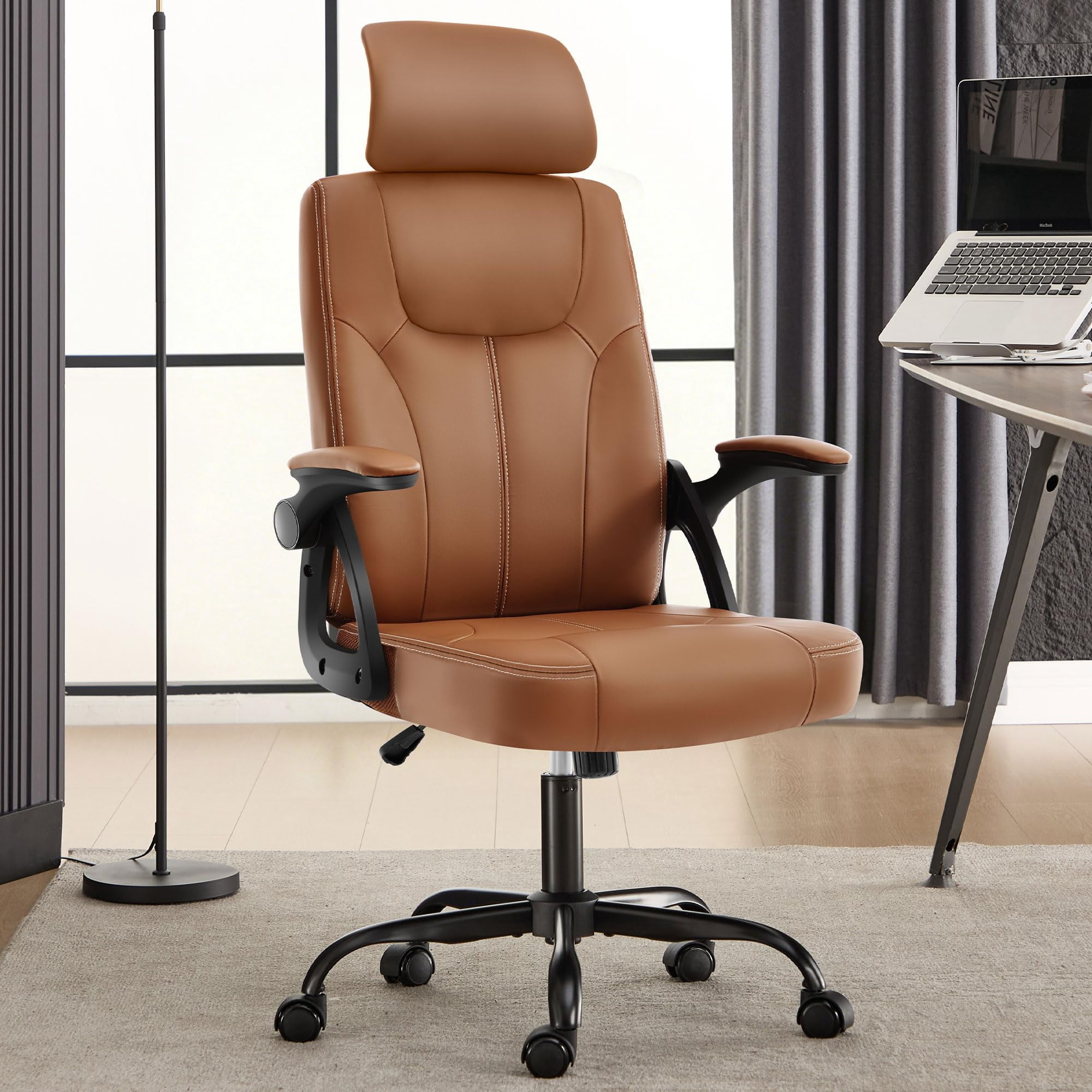 leather office chair executive ergonomic product