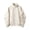 Beige, variant on Stand Collar Ruched Sleeve Casual Jacket Men Stand Collar Zip Up Lightweight Streetwear Jacket Dark Gray S