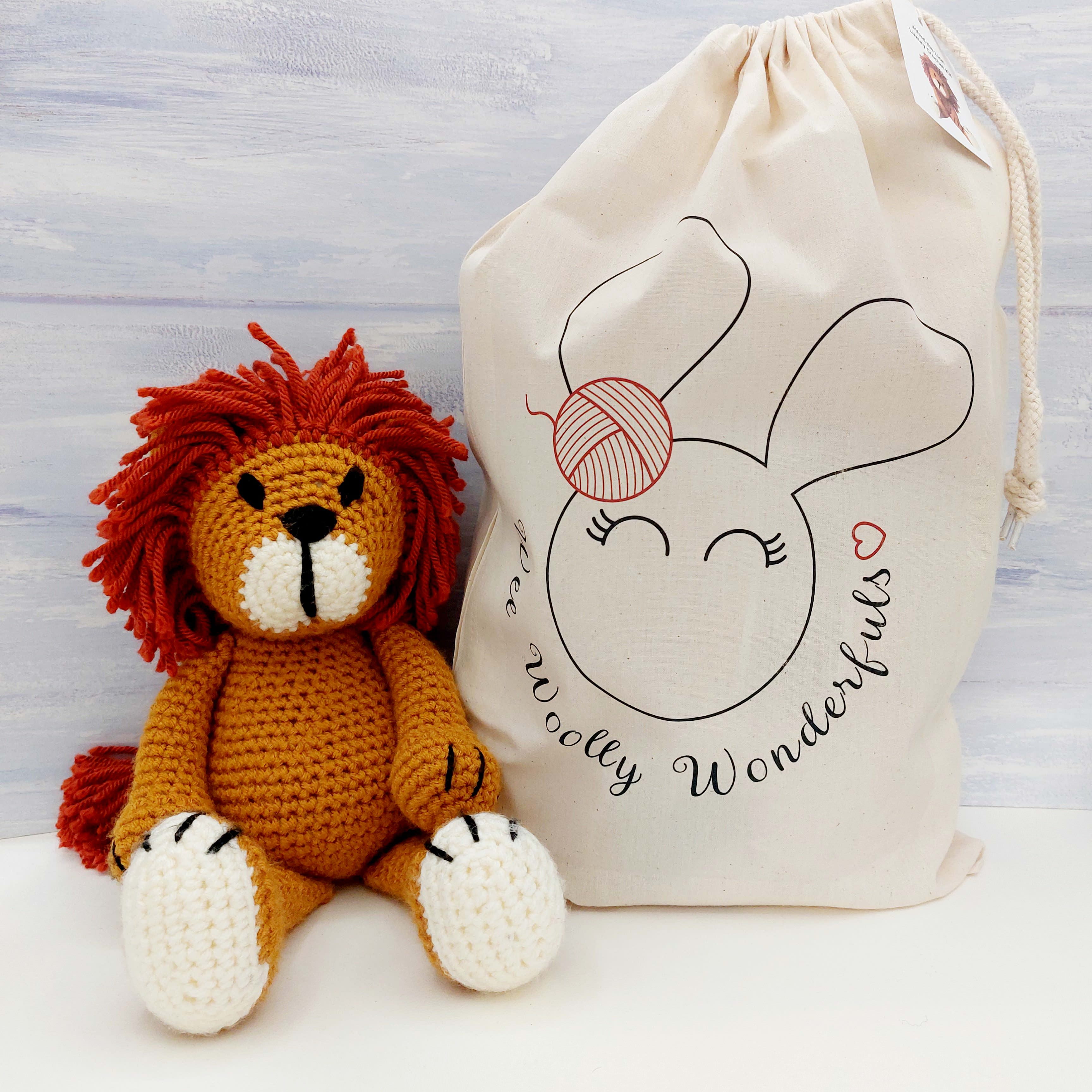 Lion Luxury Crochet Kit - Amigurumi Craft Kit