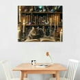 thumbnail image 2 of Autua Cute Cat Art Modern Canvas Prints for Living Room Bedroom Home Office Wall Decor, Mother's Day Gift 20x16in, 2 of 6