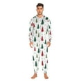 thumbnail image 5 of Adult Christmas Onesie Christmas Snowman Adult Zipper One-Piece Pajamas Unisex Pajamas with Pockets, 5 of 6