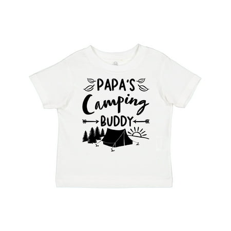 

Inktastic Papa s Camping Buddy Gift Toddler Boy or Toddler Girl T-Shirt