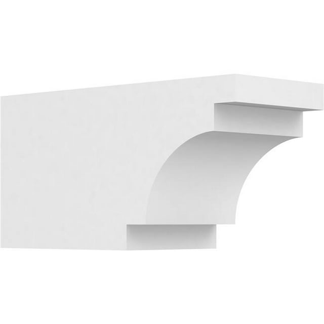 Ekena Millwork RFTP05X06X12MED 6 x 5 x 12 Po Standard de Qualité Architecturale Queue de Chevron PVC