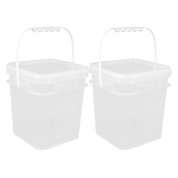 Masteelf OUNONA 2PCS Large Storage Buckets Reusable Paint Pail and Container