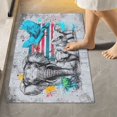 thumbnail image 6 of Toilet Rug Set Non-Slip Bathroom Rugs Soft Plush Machine Washable Contour Bath Mat Elephants Birds 24x20/24x16, 6 of 9