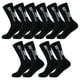 thumbnail image 1 of Calcetines de media pantorrilla SpotBlack 5Pares Negro 6-12.5US TapeDesign Calcetines Tubo Medio Algodón., 1 of 1