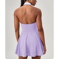thumbnail image 6 of Mini Dresses for Women Halter Neck Sleeveless Slim Summer Golf Yoga Tennis Athletic Dress S-2XL, 6 of 7