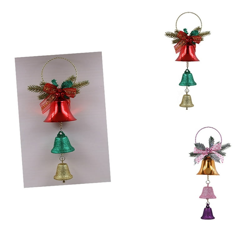 Silver Shiny Jingle Bells Large 2 IN (5 cm) 1 Piece Christmas Arts