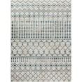 thumbnail image 2 of Livabliss Lavadora Tribal Machine Washable Indoor Area Rug, 7'10" x 10', Aqua/Grey, 2 of 8