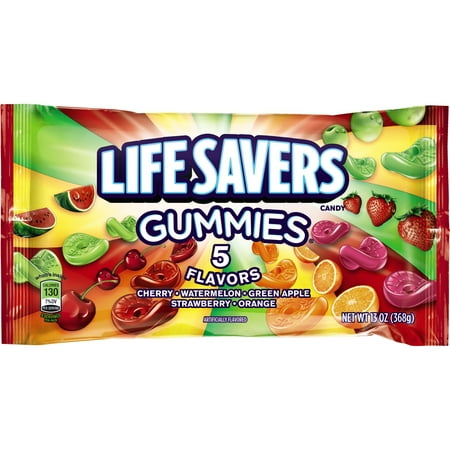 Life Savers 5 Flavors Gummies Candy Bag, 13 oz