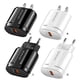 thumbnail image 4 of sweethay de teléfono Multipropósito QC 3.0 Universal Compatibilidad amplia Adaptador de 18W Cabezal de carga Artesanía Cargadores USB Teléfono y Comunicación Enchufe negro de EE. UU. 1, 4 of 8