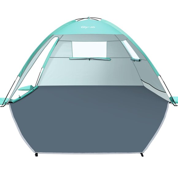 Carpa de playa Glymnis BT-SD01 para 2 a 3 personas UPF50+, color verde