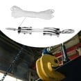 thumbnail image 4 of HILABEE Rope Hoist Lifting Heavy Objects, Sturdy, Metal Wheels Bearing Structure, Heavy Duty, Professional Rope Hoisting Pulley Block , 3 Wheel White Rope, 15m Rope, 4 of 5