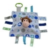 Baby Jack Monkey Blue Plush Eductional with Ribbon Tabs
