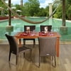 Amazonia Brugge Square All Weather Wicker Dining Set - Seats 4