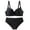 Black, variant on ZSQDM 2 Piece Underwear Set For Women Bras And Regular Fit Comfort Padded Bra And Panty Wireless Bralette