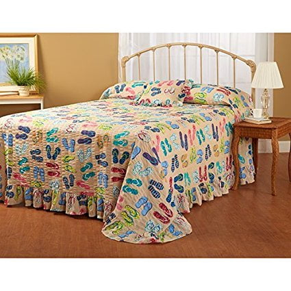Ashley Cooper Flip Flops Bedspread In Queen Size Walmart Com
