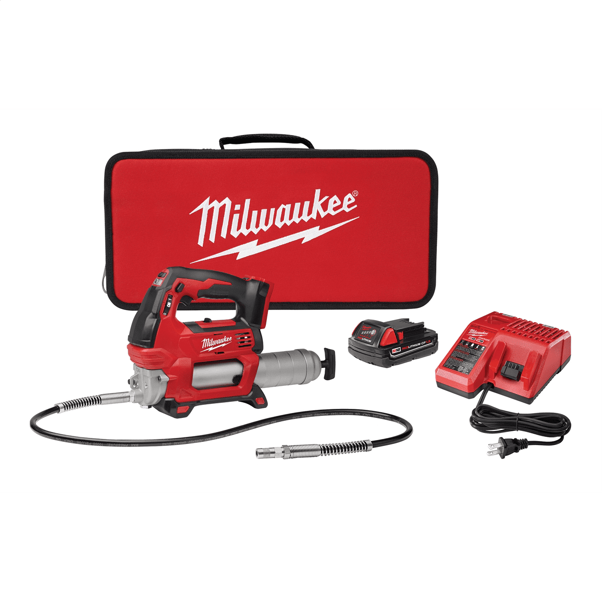 Milwaukee M18 18 Volt Cordless Grease Gun Kit (1.5 Ah) 2646-21CT