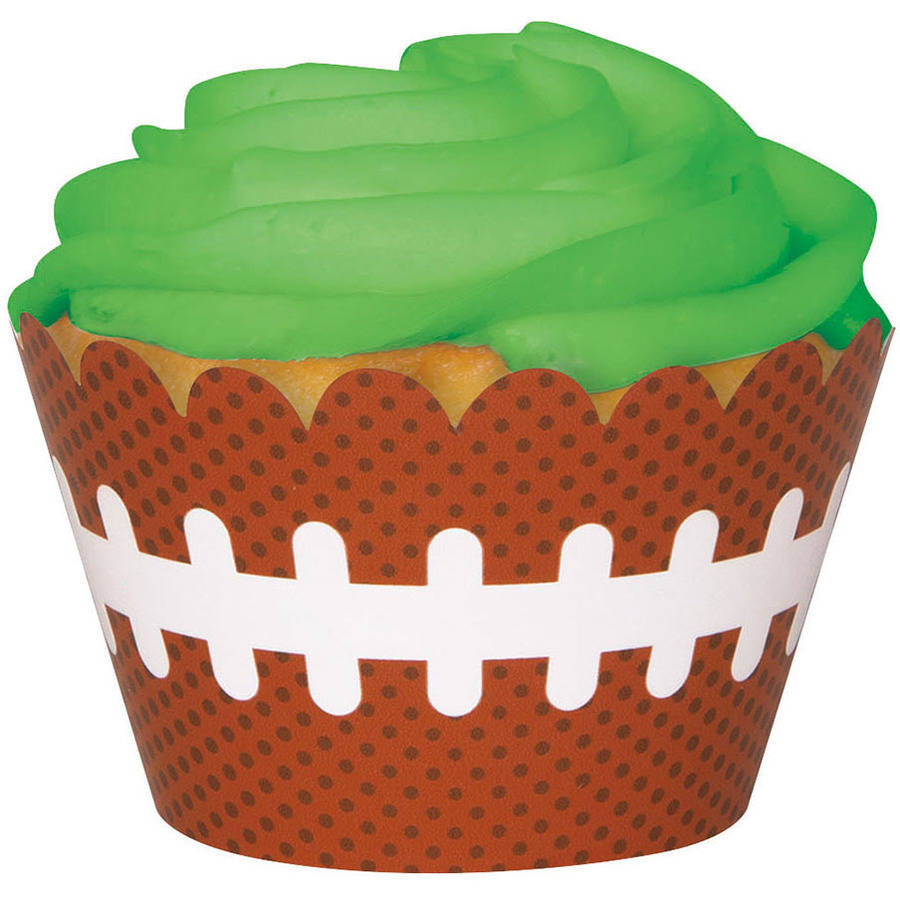 Football Cupcake Wrappers, 12ct