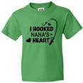thumbnail image 3 of Inktastic I Hooked Nana's Heart with Fishing Rod Youth T-Shirt, 3 of 5