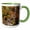 Green/White, variant on 3drose, Minnesota, Lake Superior, Split Rock State Park - Us24 Pha0017 - Peter Hawkins, 11oz Two-tone Green Mug