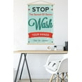 thumbnail image 5 of Stop The Spread of Germs - Wash Your Hands Wall Poster with Wooden Magnetic Frame, 22.375" x 34", 5 of 5