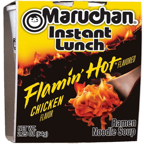 Maruchan Instant Lunch Ramen Noodles, Flamin’ Hot® Flavored Chicken Flavor, 2.25 oz Cup