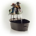 thumbnail image 6 of Alpine Corporation Outdoor Metal Crow Water Fountain, 6 of 12