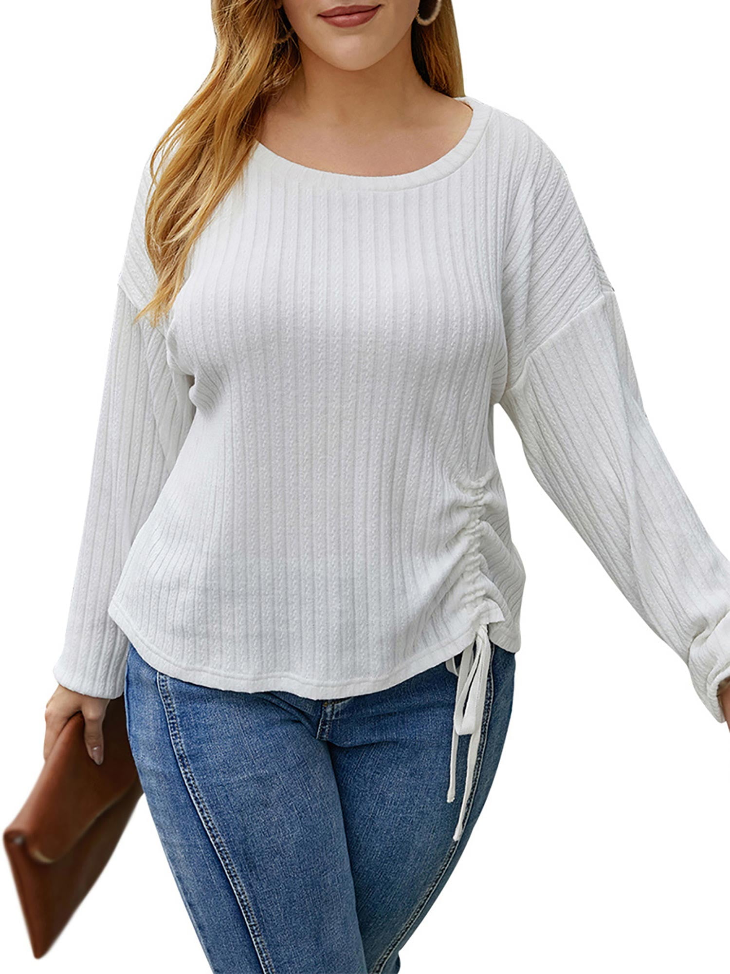 plus size white party tops