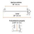 thumbnail image 3 of Prensa con ajuste rápido Truper 18', 3 of 3