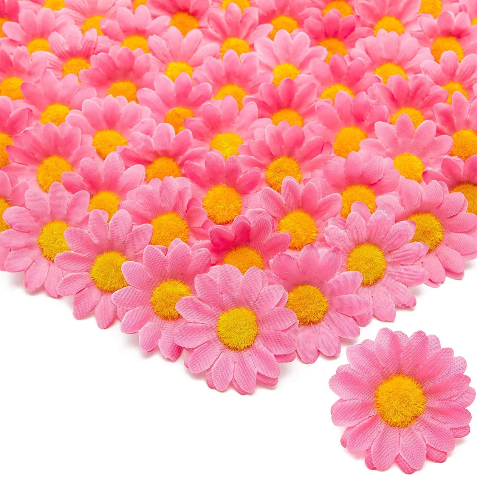 Hot Pink Artificial Silk Daisy Flower Pick Style 1