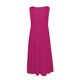 thumbnail image 4 of Vestido De Tirantes Sencillo Vestido plisado informal para mujer, vestido hasta la rodilla con cuello redondo, ropa de playa, vestido veraniego con dobladillo ancho Cgtredaw Rosa Roja L para Mujer, 4 of 8