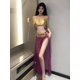 thumbnail image 3 of Vestido de noche erótico travieso Sexy, falda abierta lateral, lencería de cintura alta, falda con abertura, vestidos exóticos, vestido íntimo, 3 of 5