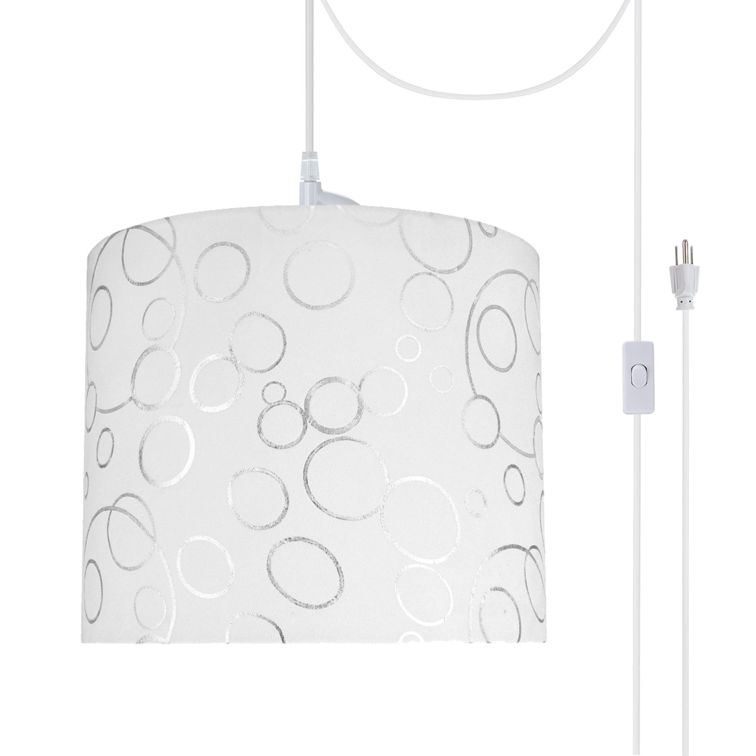 Aspen Creative 7108821 OneLight PlugIn Swag Pendant Light Conversion