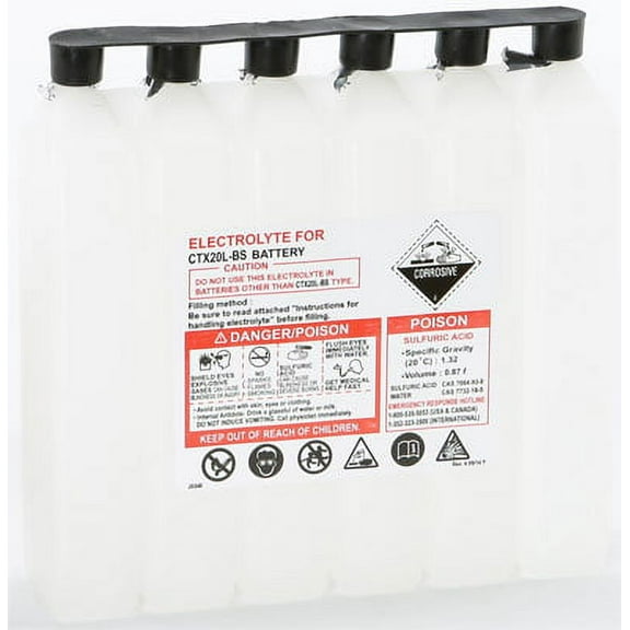 WPS - Western Power Sports  900CC CTX; Sealed Battery Electrolyte Pack 900Cc