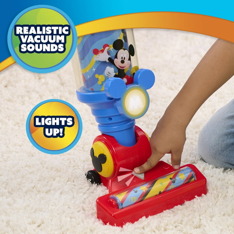 Clean-Up Mickey バブルヘッド人形 Disney Jr. Mickey Mouse Clubhouse 24-inch Rev-Up Vacuum with